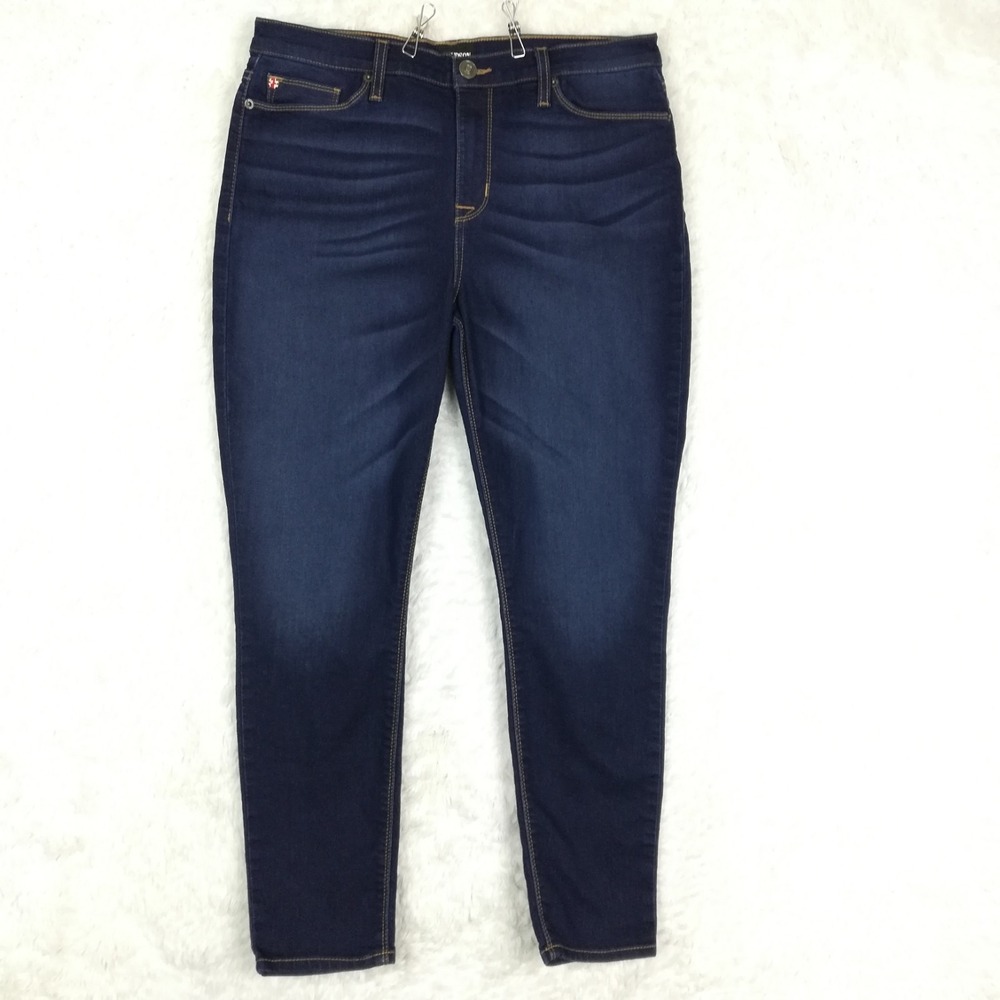 Hudson Womens Jeans Natalie Super Skinny Blue Denim Dark Wash High Rise 32